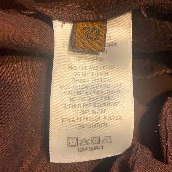 Tainted Denim Burgundy Jeans - Picture 4 of 4